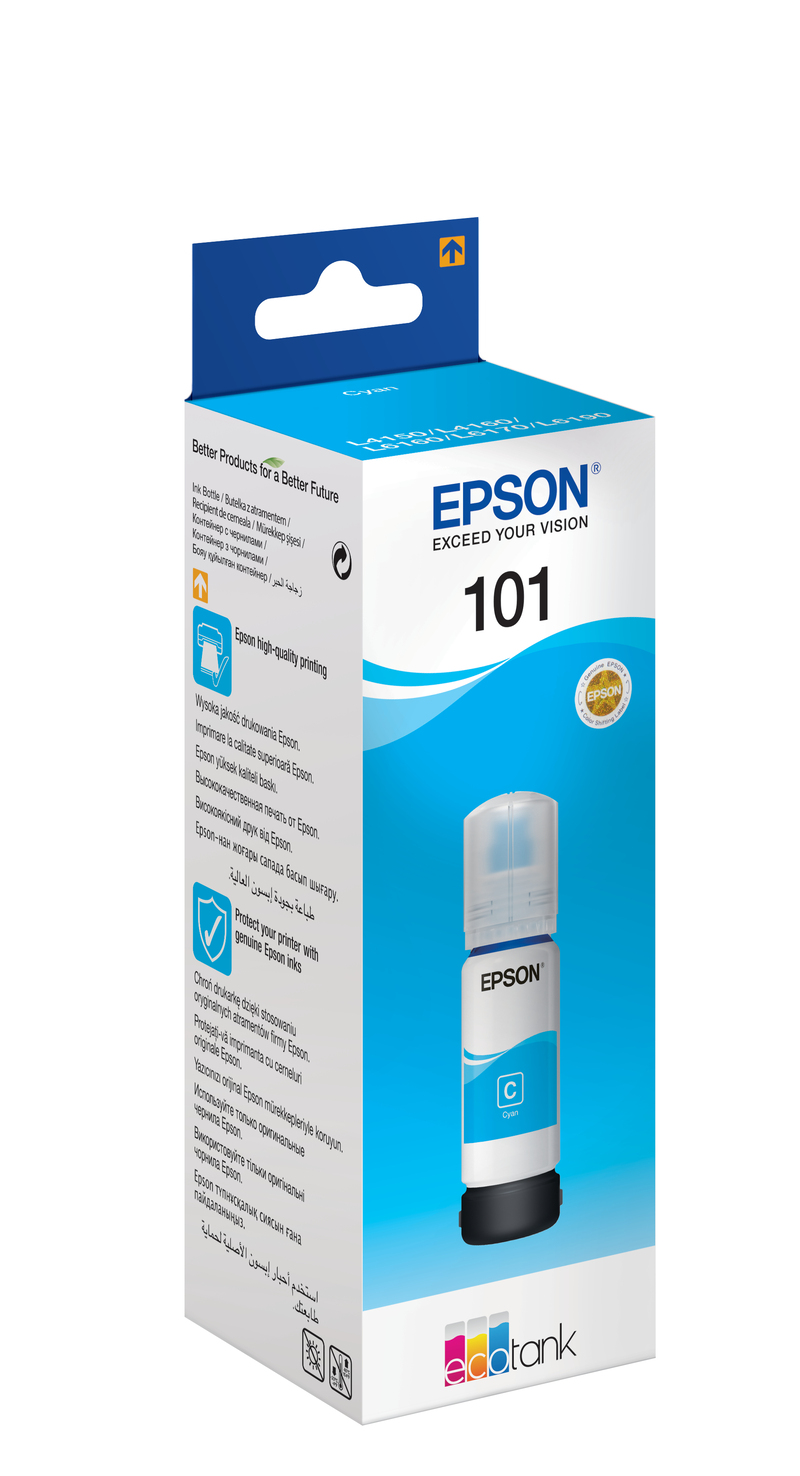 Epson C13T03V24A 101 EcoTank Cyan Ink Bottle