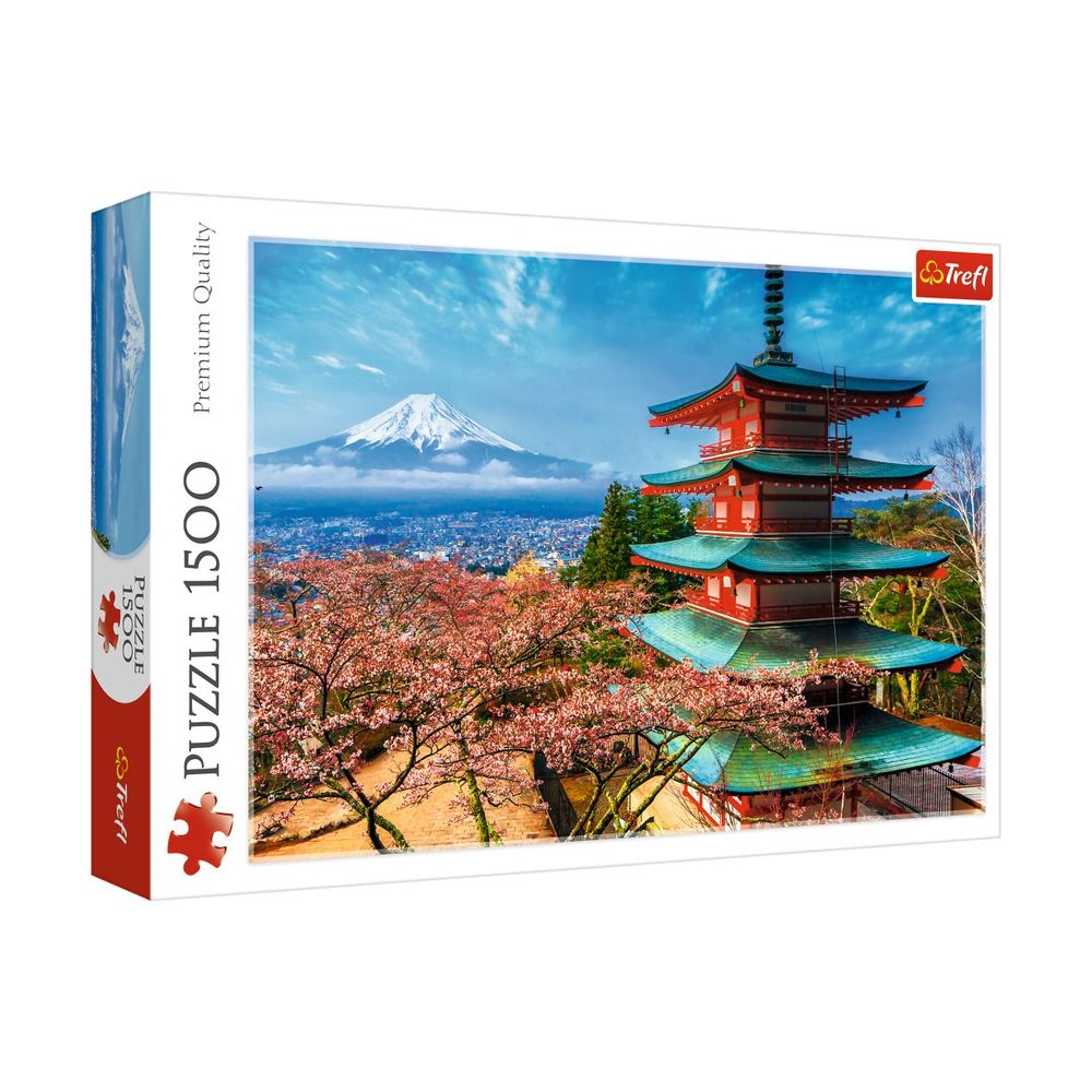 لعبة أحجية تركيب الصور المقطعة بتصميم جبل فوجي مكونة من1500 قطعة من تريفل