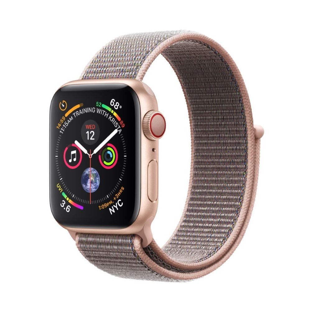 Apple Watch Series 4 GPS +Cellular 40mm Gold Aluminium Case with Pink Sand Sport Loop
