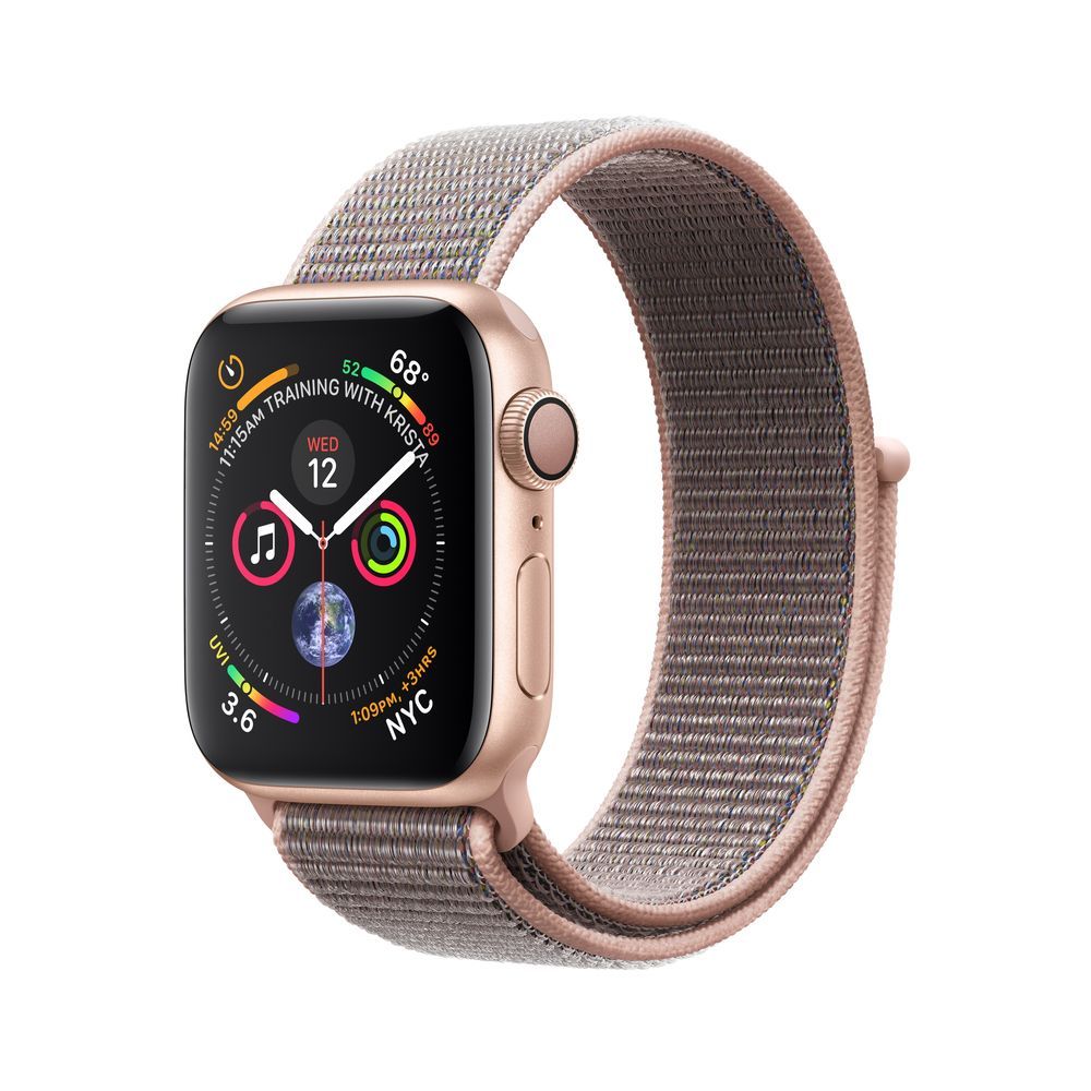 Apple Watch Series 4 GPS 40mm Gold Aluminium Case with Pink Sand Sport Loop