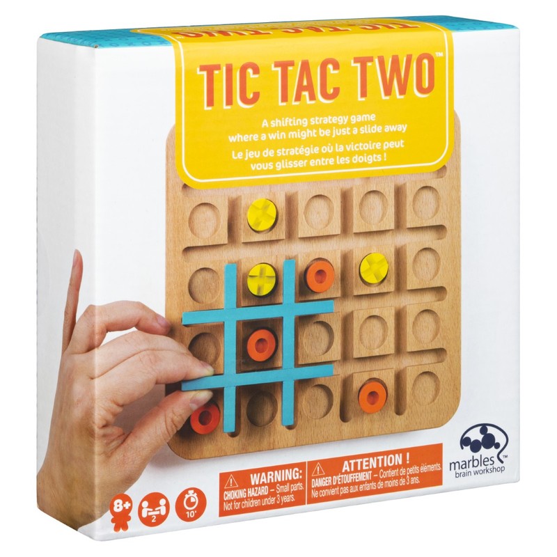 Tic Tac Two Wooden Game