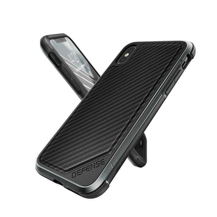 X-Doria Defense Lux Case Black Carbon Fiber for iPhone XS