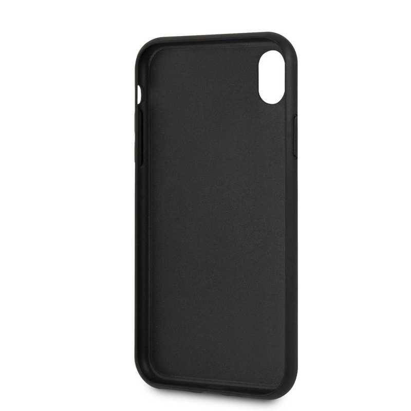Karl & Choupette Leather Embossed Case Black for iPhone XR