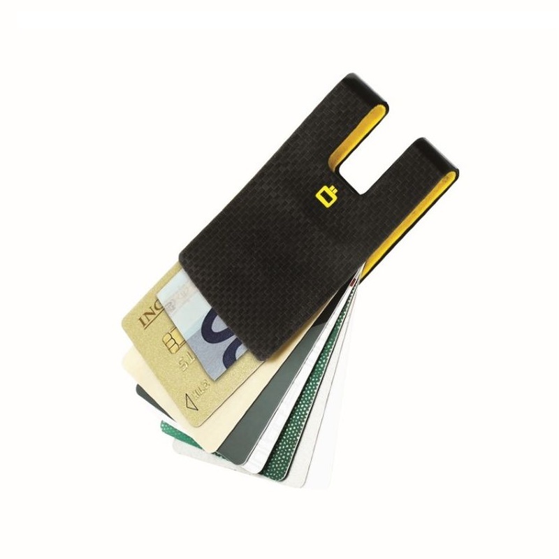 محفظة بطاقات بمشبك من أوغون بلون كربوني