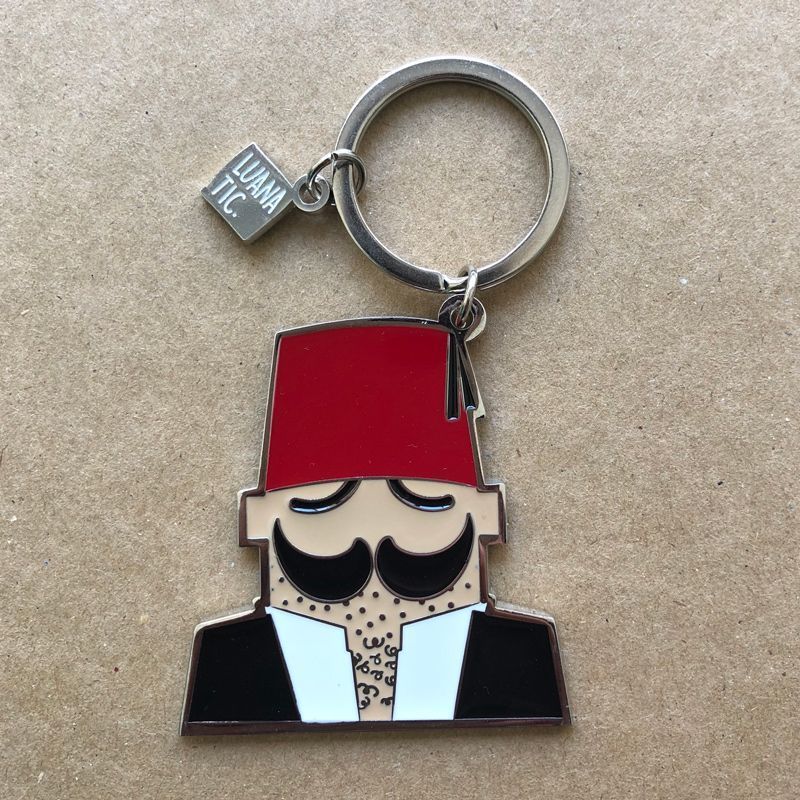 Luanatic Abou El Abed Silver Keychain