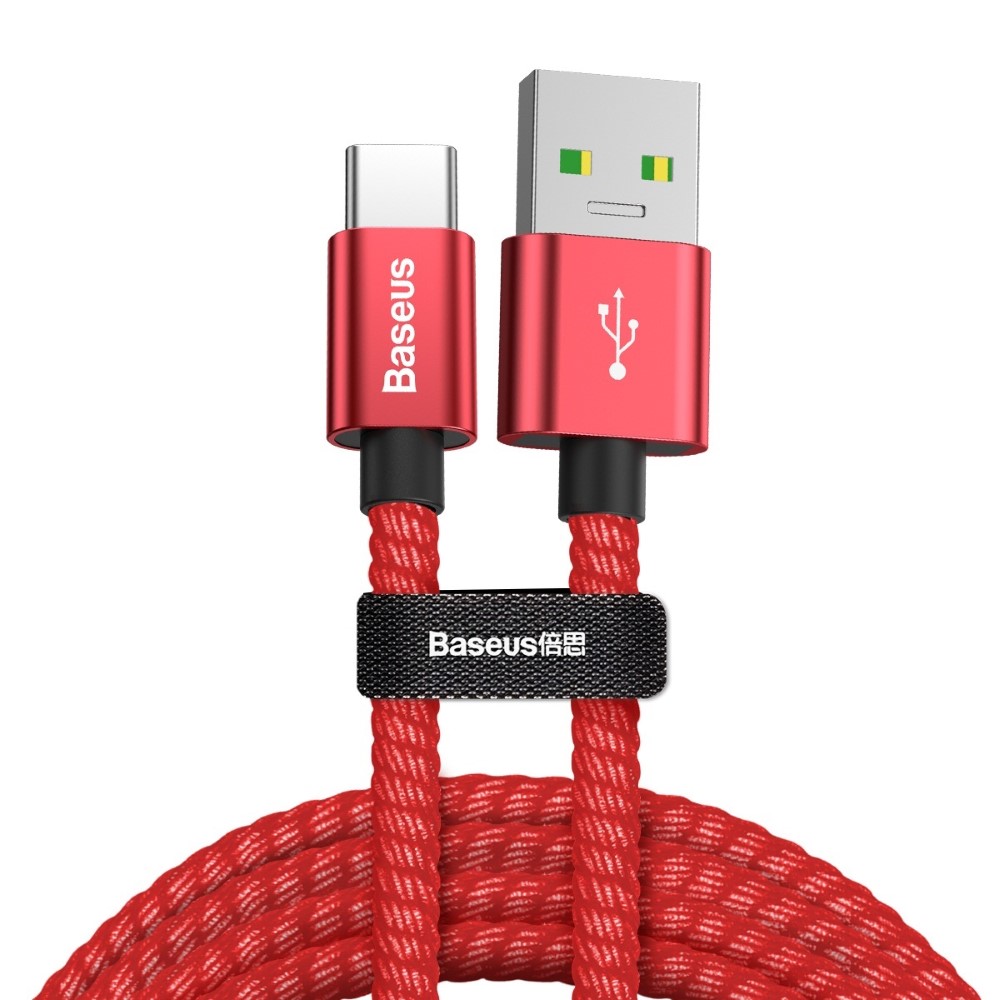 Baseus Double Fast Charging Type-C Cable 1m Red