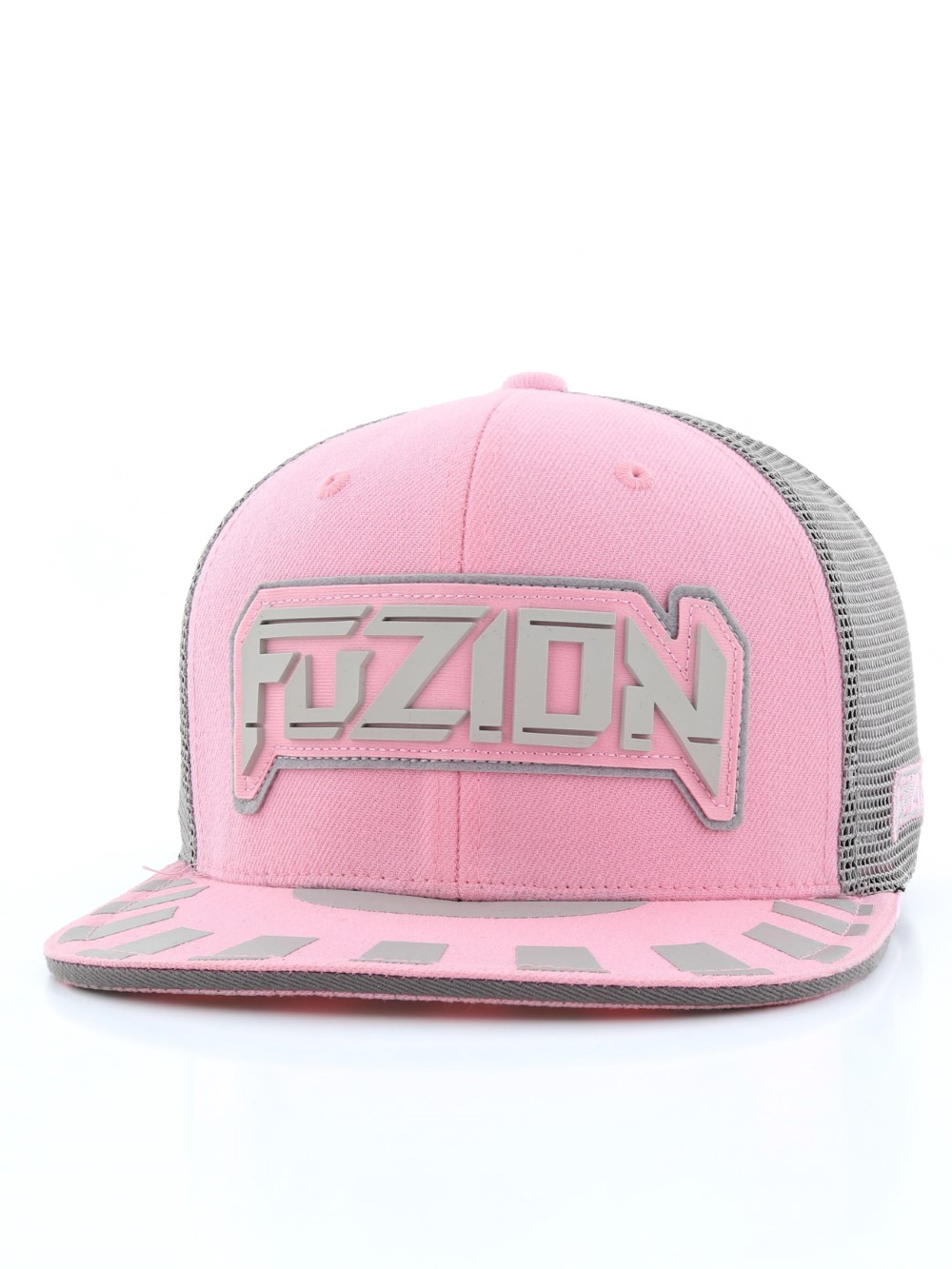 Fuzion Xtreme Snapback Women's Trucker Cap Pink/Gray