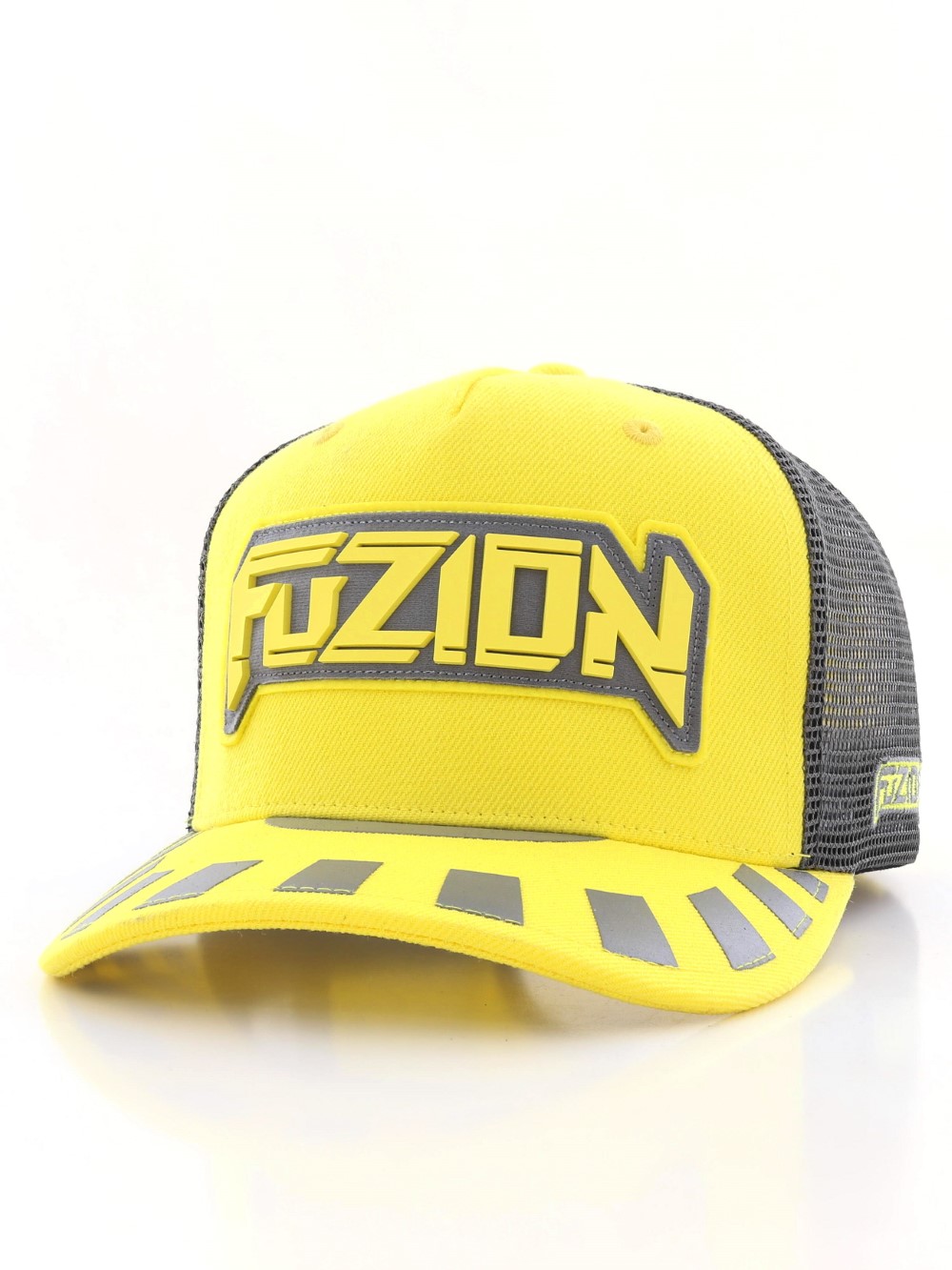 Fuzion Xtreme Baseball Trucker Cap Yellow/Gray
