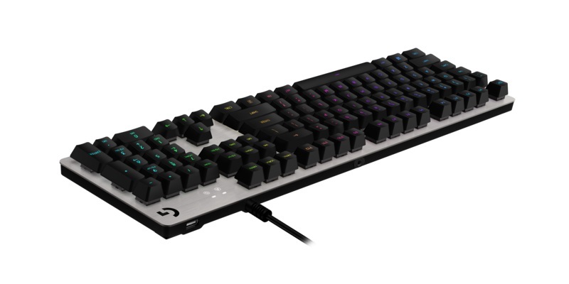 Logitech G 920-008934 G513 RGB Mechanical Gaming Keyboard - GX Blue Switch - USB Passthrough (US English)