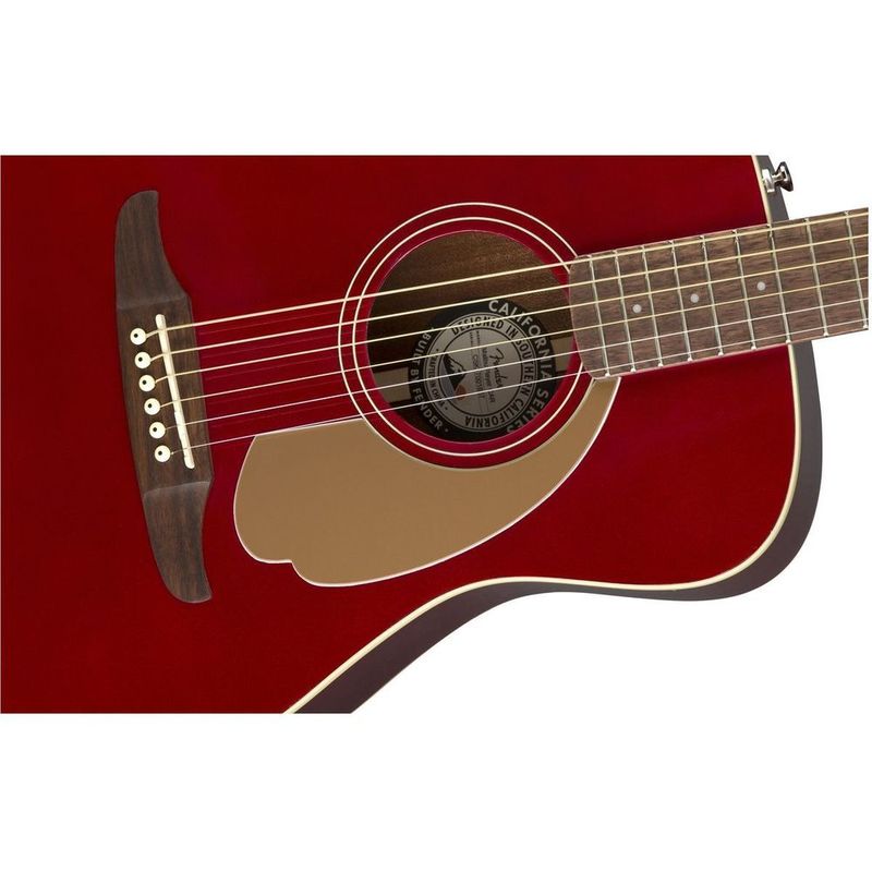 Fender Malibu Player Electric-Acoustic Guitar Candy Apple Red