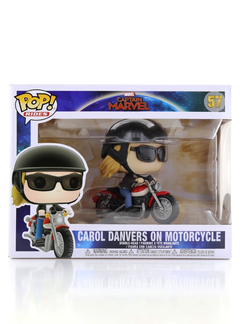 Funko Pop Rides Captain Marvel Carol Danvers On Motorcycle