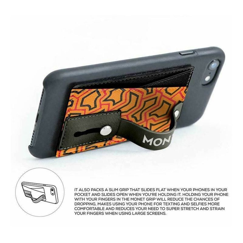 Monet Phone Wallet Caramel Tuffed