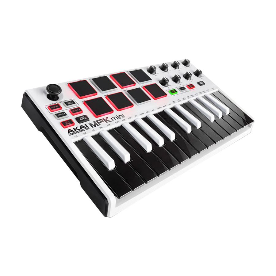 Akai MPK Mini MKII 25-Key MIDI Keyboard Controller - White