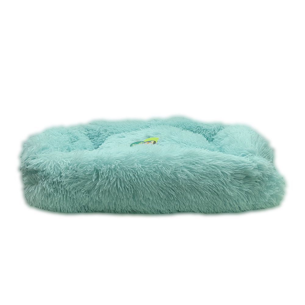 Nutrapet Grizzly Square Bed Blue - 90 X 56 X 18Cm - Large
