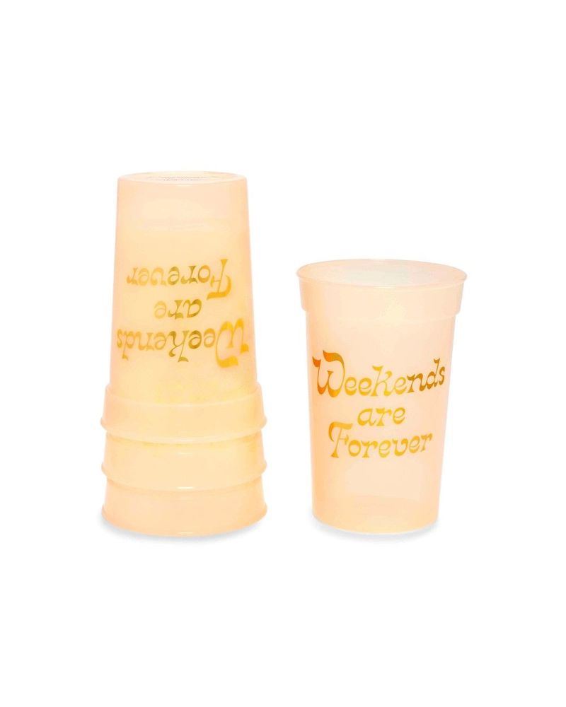 Ban.do Party On Plastic Party Cup Set Weekends Are Forever Colour Changing