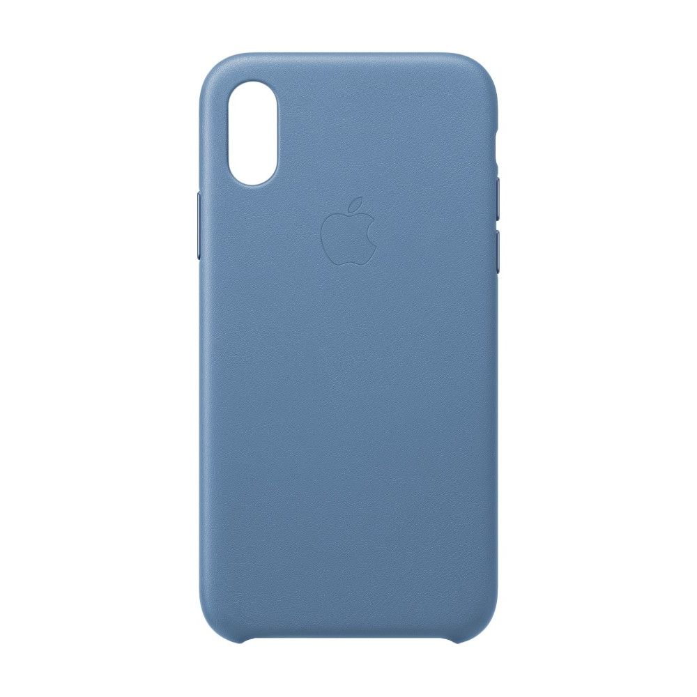 Apple Leather Case Cornflower for iPhone XS