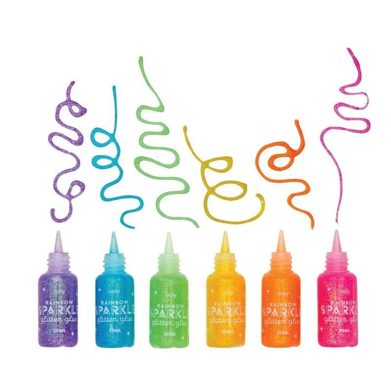 Ooly Rainbow Sparkle Glitter Glue (Set of 6)