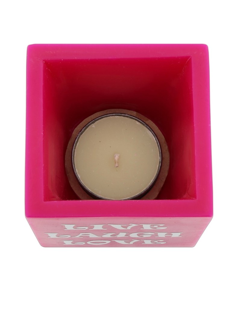 Candle Connection Live Laugh Love Candle Fuschia