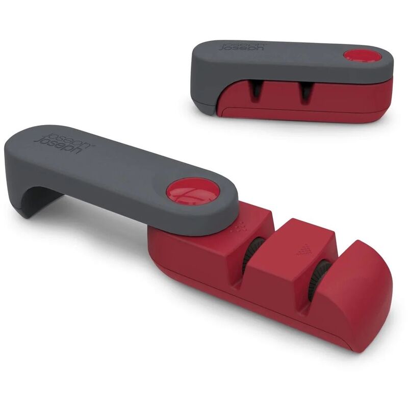 Joseph Joseph Rota Folding Knifes harpner & Honer -Grey/Red Joseph Joseph Rota Folding Knifes harpner & Honer -Grey/Red