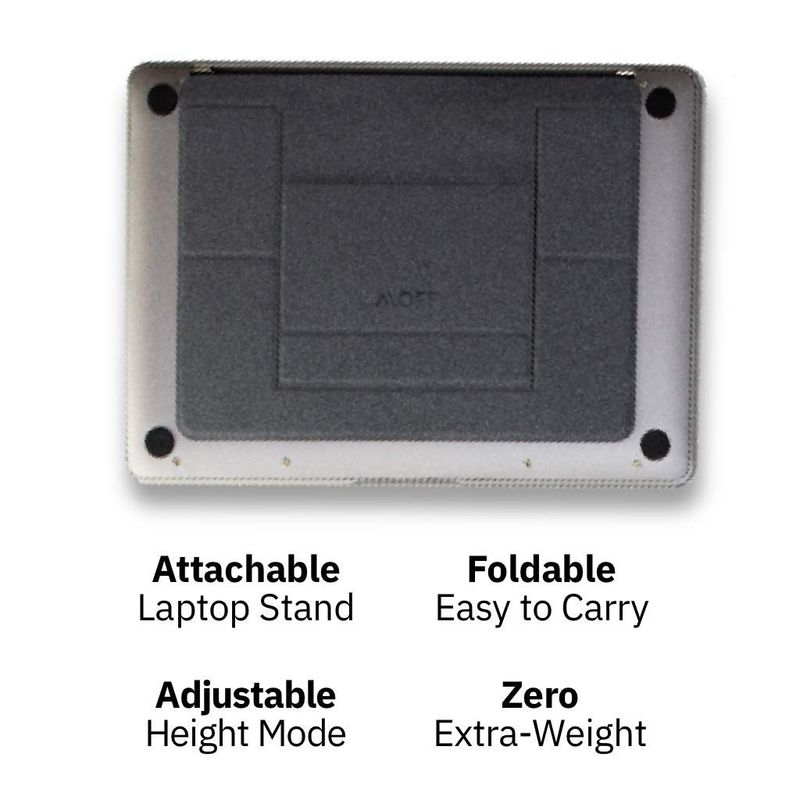 MOFT Adhesive Laptop Stand Space Grey (For Laptops Up To 15.6-Inch)