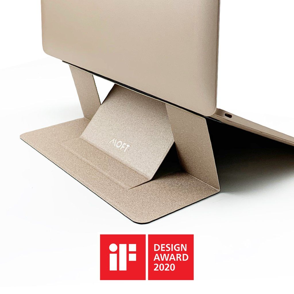 MOFT Adhesive Laptop Stand Gold (For Laptops Up To 15.6-Inch)