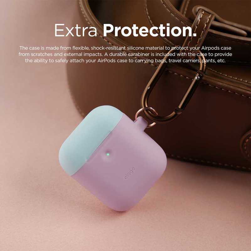 Elago Duo Hang Case Lavander/Pastel Blue/Pink for AirPods