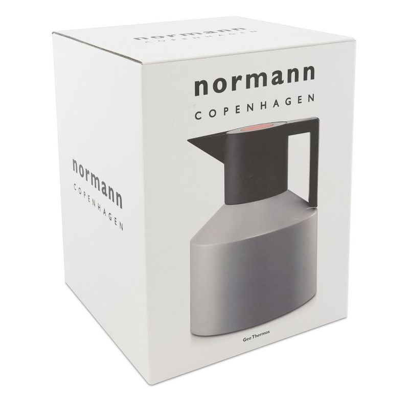 Normann Copenhagen Geo Thermos Vacuum Flask 1L - Grey