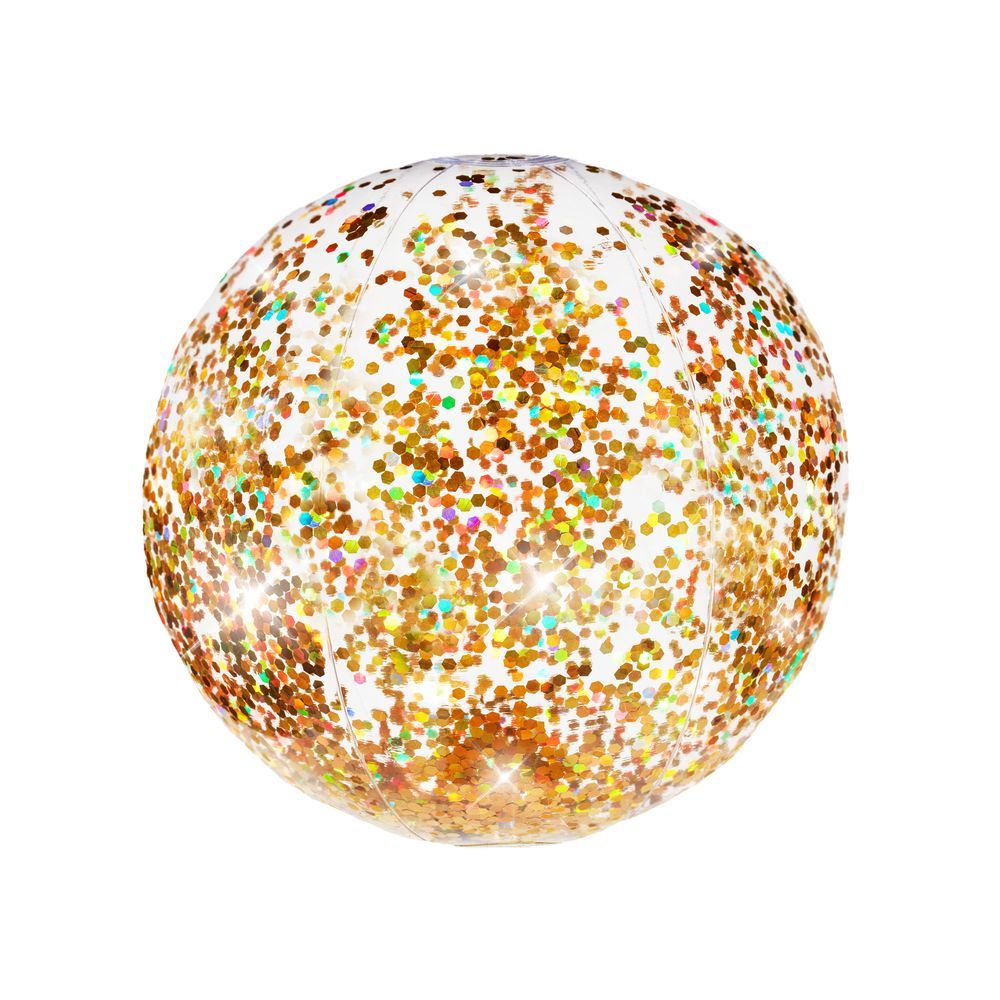 كرة الشاطئ بالغليتر المنشــور بلون ذهبي قياس 13.75 بوصة