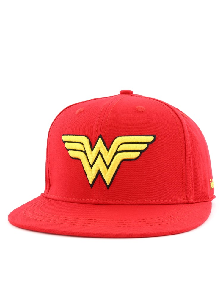 Wonder Woman Logo Flatbrim Cap Adult Red