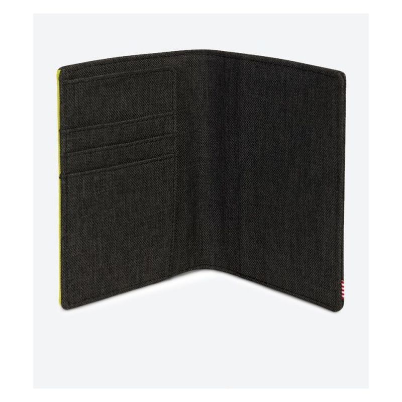Herschel Raynor Passport Holder RFID Black Crosshatch/Evening Primrose