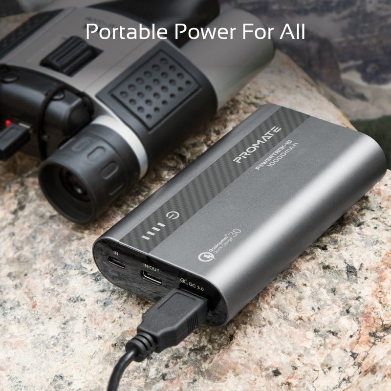 Promate Powertank-10 Grey 10000mAh Metallic Power Bank