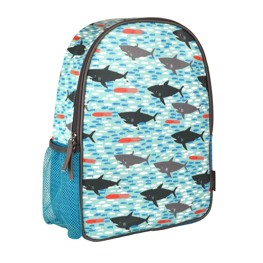 حقيبة ظهر بطبعة أسماك من قماش صديق للبيئة من Petit Collage