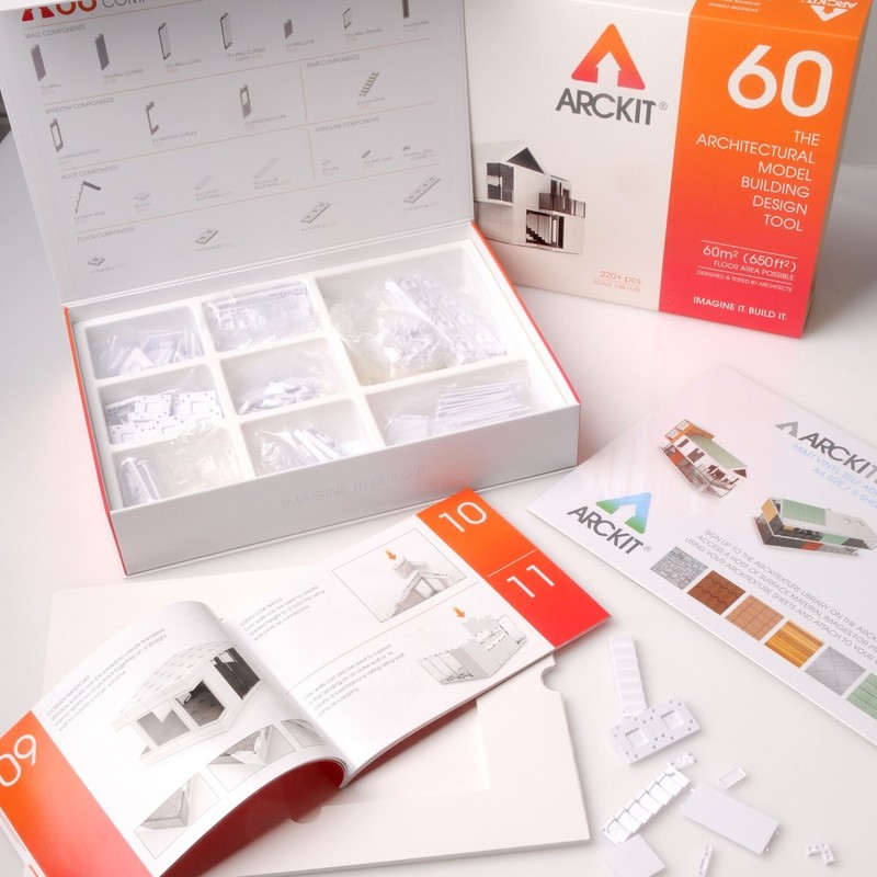 Arckit 60 Architectural Model Building Kit (220+ Pieces)