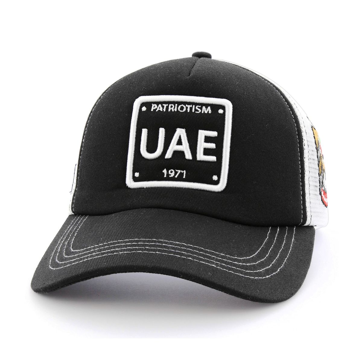 B180 UAE Patriotism 5 Unisex Trucker Cap Black/White Limited Edition