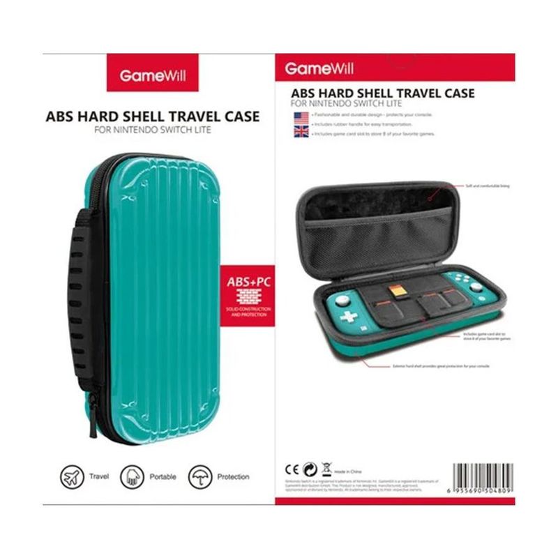 Gamewill Hard Shell Carry Case Turquoise for Nintendo Switch Lite