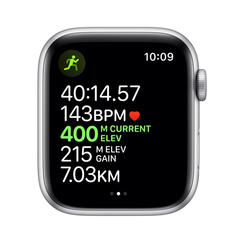 Apple Watch Nike Series 5 GPS+Cellular 44mm Silver Aluminium Case Pure Platinum/Black Nike Sport Band S/M M/L