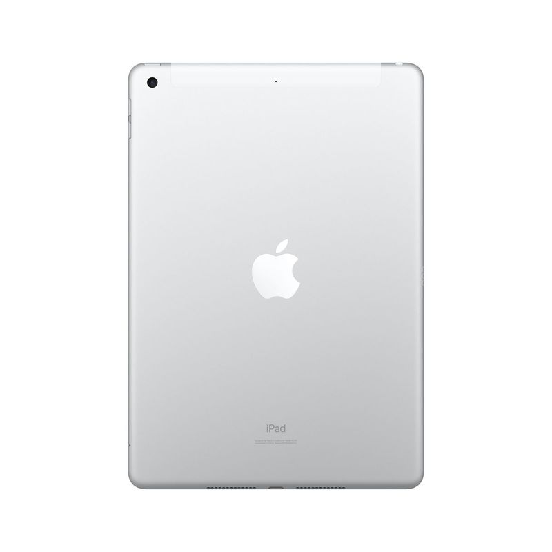 Apple iPad 10.2-Inch Wi-Fi + Cellular 128GB Silver Tablet