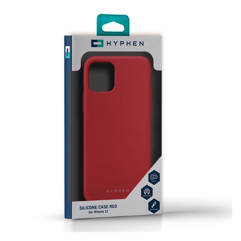 HYPHEN Silicone Case Red for iPhone 11