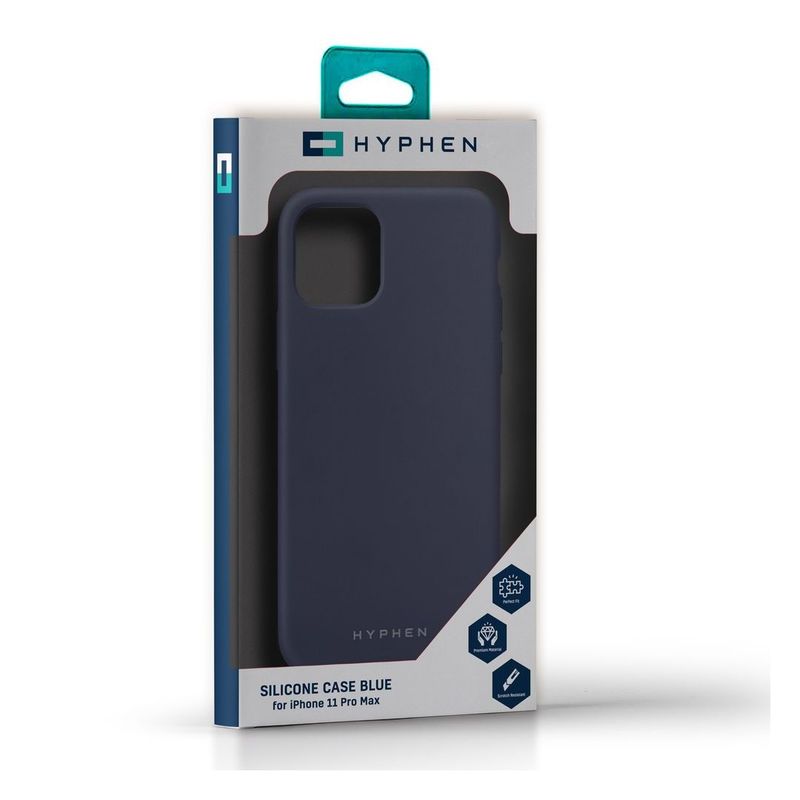 HYPHEN Silicone Case Blue for iPhone 11 Pro Max