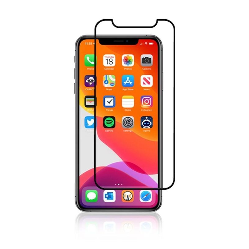HYPHEN Tempered Glass Full Coverage Black for iPhone 11 Pro Max