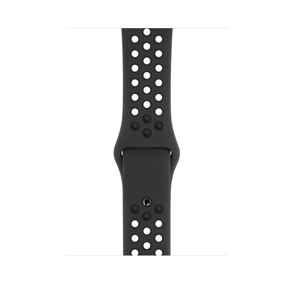 Apple 44mm Anthracite/Black Nike Sport Band for Apple Watch S/M & M/L (Compatible with Apple Watch 42/44/45mm)