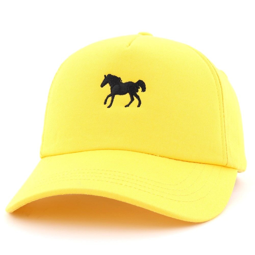 B180 Horse 5 Unisex Cap Yellow