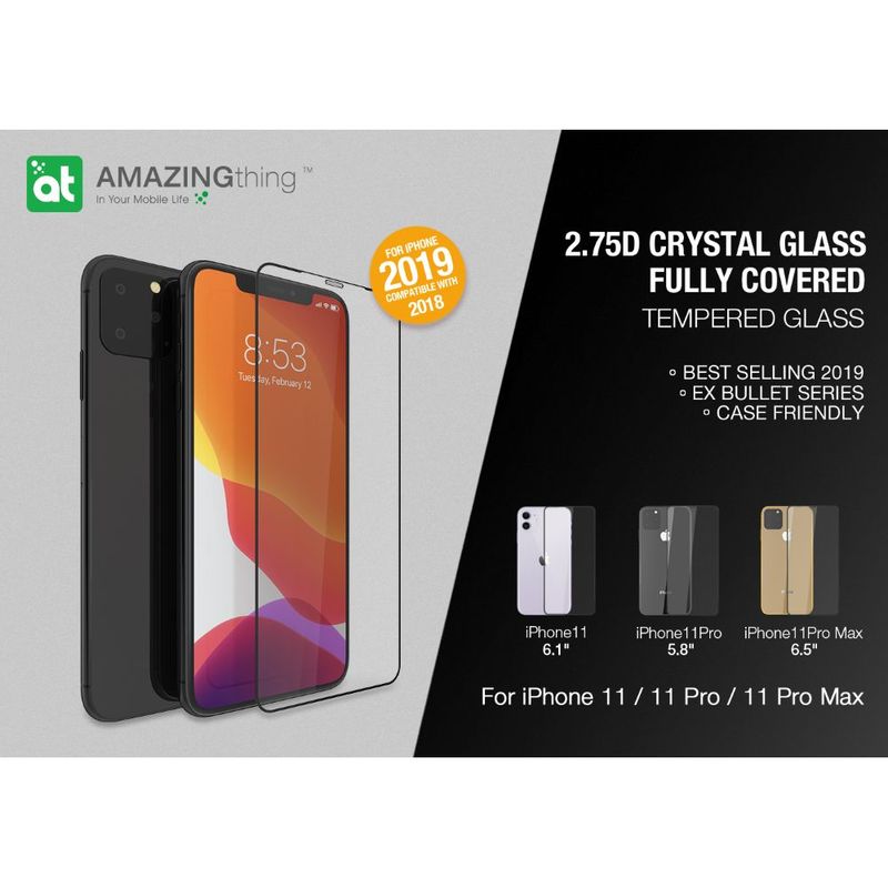 AMAZINGThing 2.75D Ex-Bullet Dust Filter Glass with Installer for iPhone 11 Pro