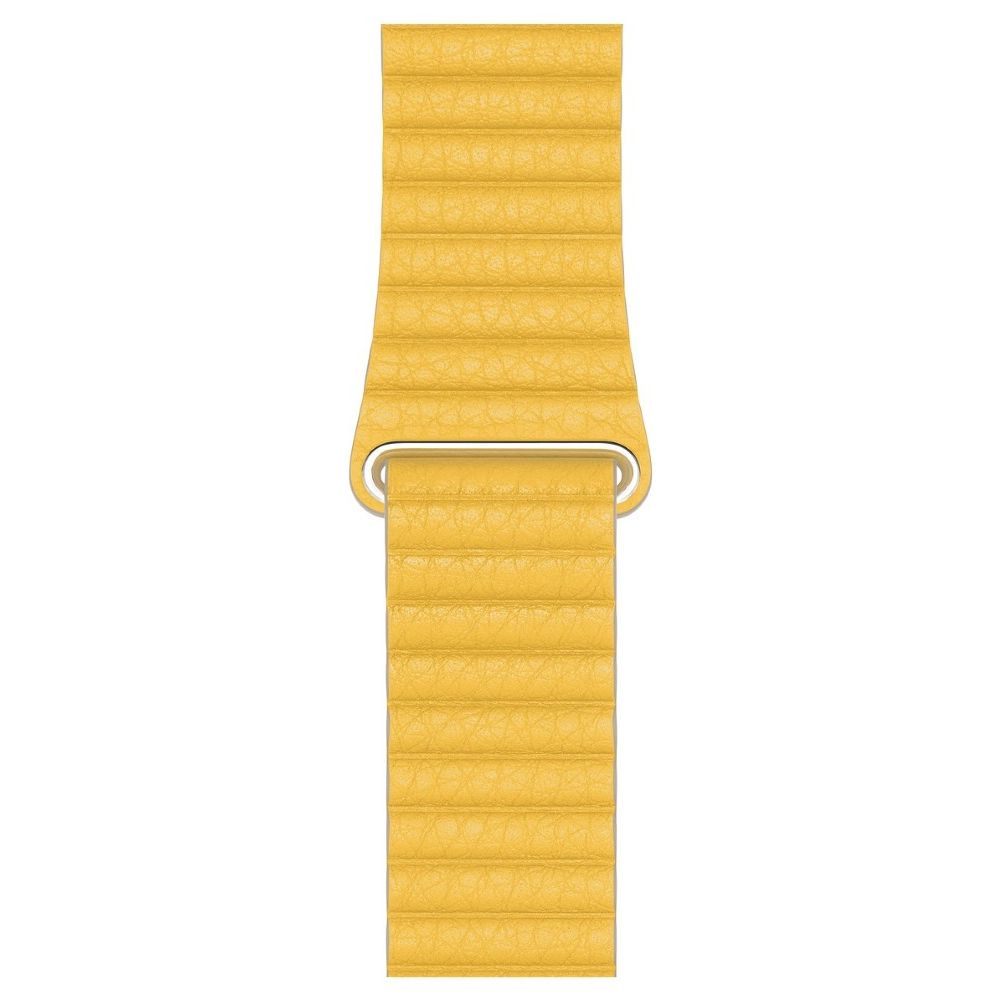 Apple 44mm Meyer Lemon Leather Loop Medium for Apple Watch (Compatible with Apple Watch 42/44/45mm)