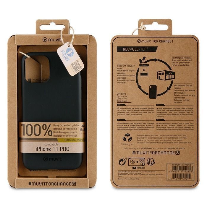 Muvit Change Recycletek Case Black for iPhone 11 Pro