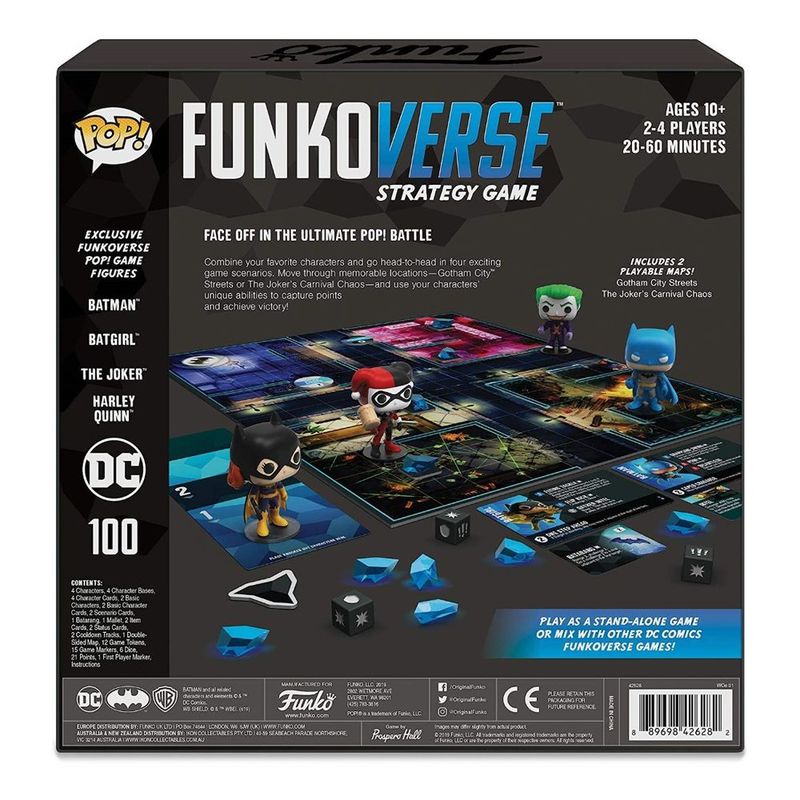 Funko Pop Funkoverse Strategy Game DC Comics 100 Base Set