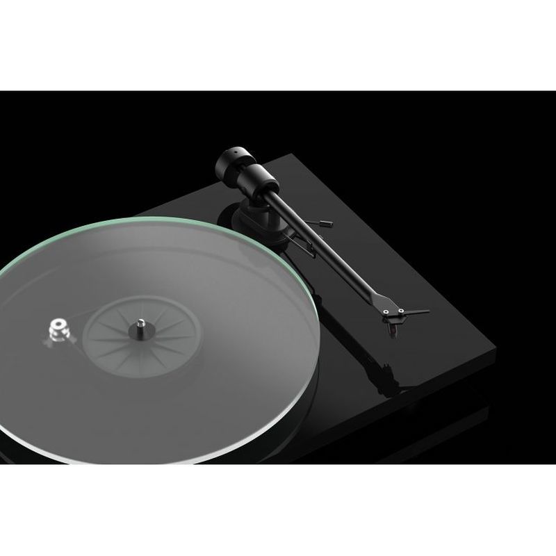 Pro-Ject T1 BT Bluetooth Belt-Drive Turntable with Built-in Phono Preamp - Gloss Black