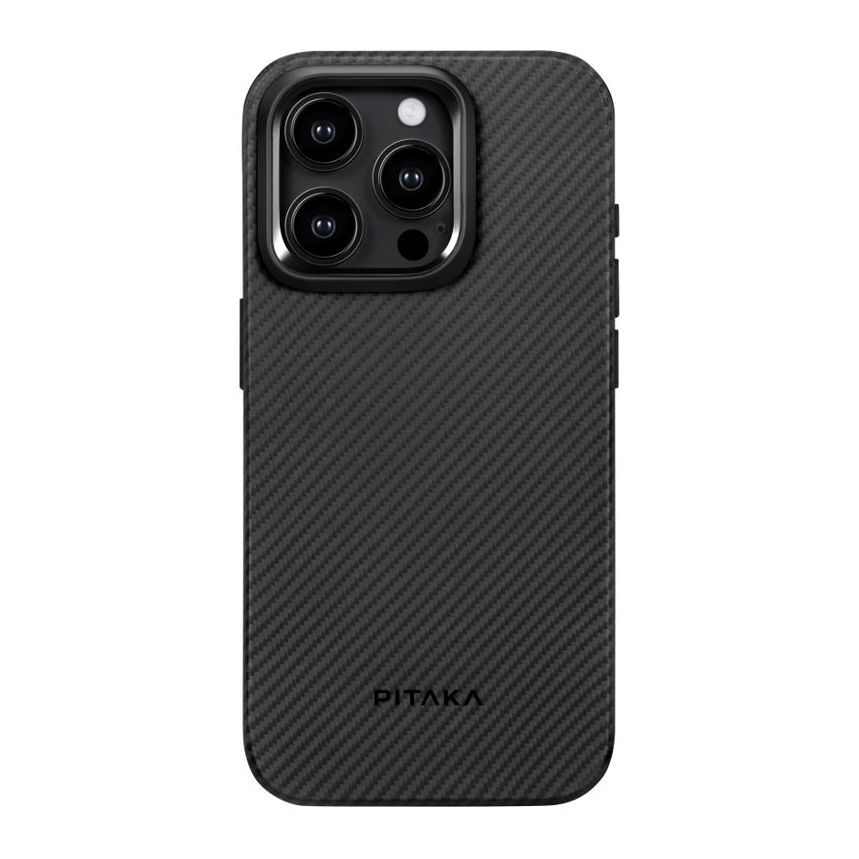 Pitaka Magez Case Pro 4 for iPhone 15 Pro Max 600D - Black/Grey Twill