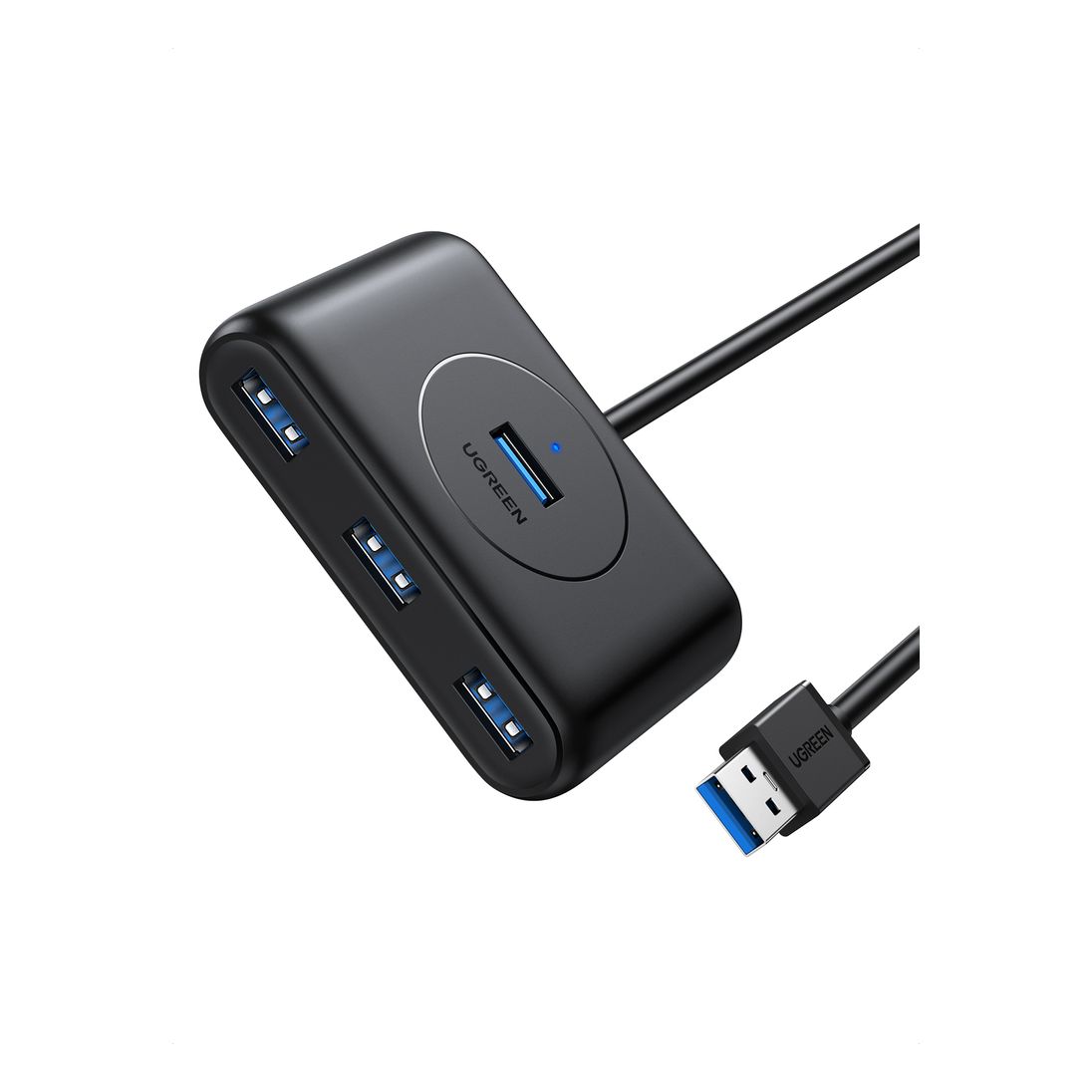 UGREEN 4-In-1 USB 3.0 Data Hub 1m Cable - Black