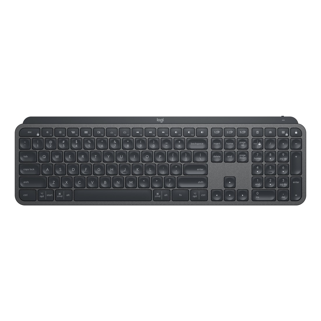 Logitech 920-010088 MX Keys Advanced Illuminated Keyboard - Graphite (US English)